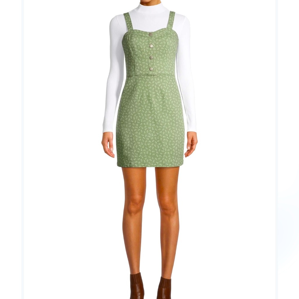 No Boundaries Green Sleeveless Dress EUC